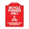 Signmission Bicycle Parking Please Secure Your Bike Properly W/ Cycle & Lock Alum Sign, 18" x 24", RW-1824-24317 A-DES-RW-1824-24317 - alternate 1